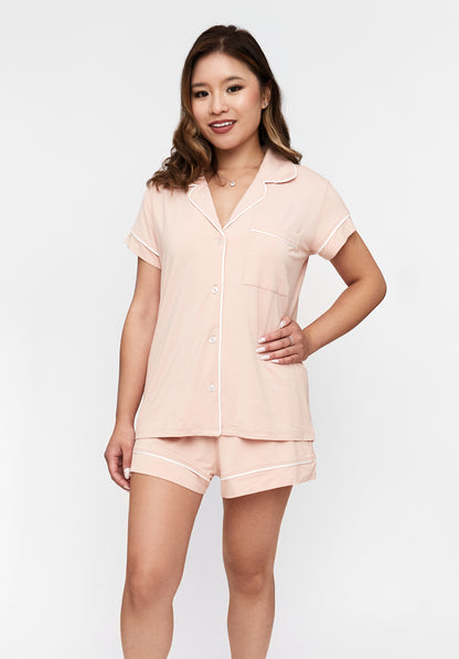 Short Pyjama Set - Dusty Pink